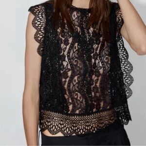 Zara lace top
